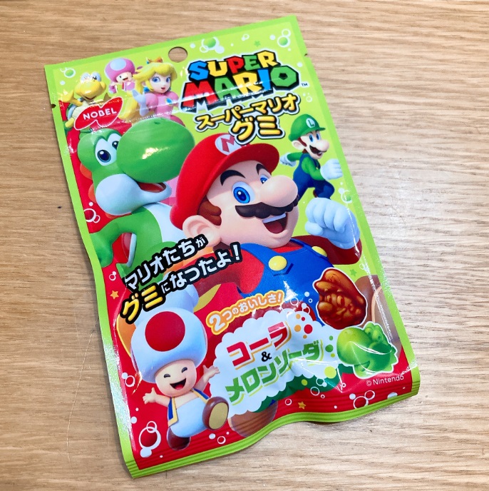 スーパーマリオグミ　コーラ＆メロンソーダ　パッケージ
